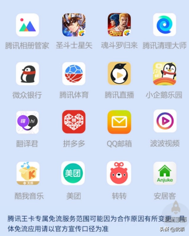 腾讯王卡资费的介绍